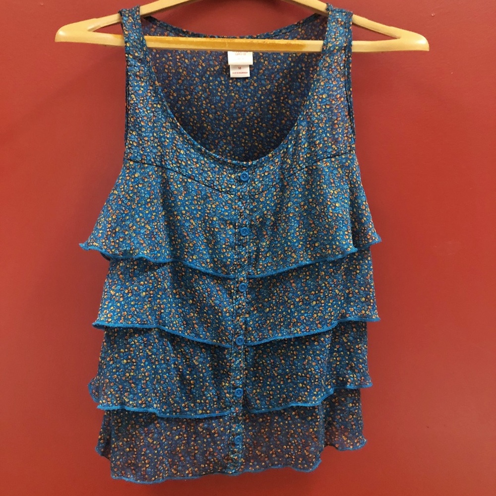 Tiered Floral Tank Top